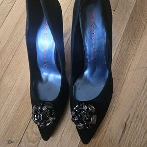 Sacha London Black Embellished Women's Shoes